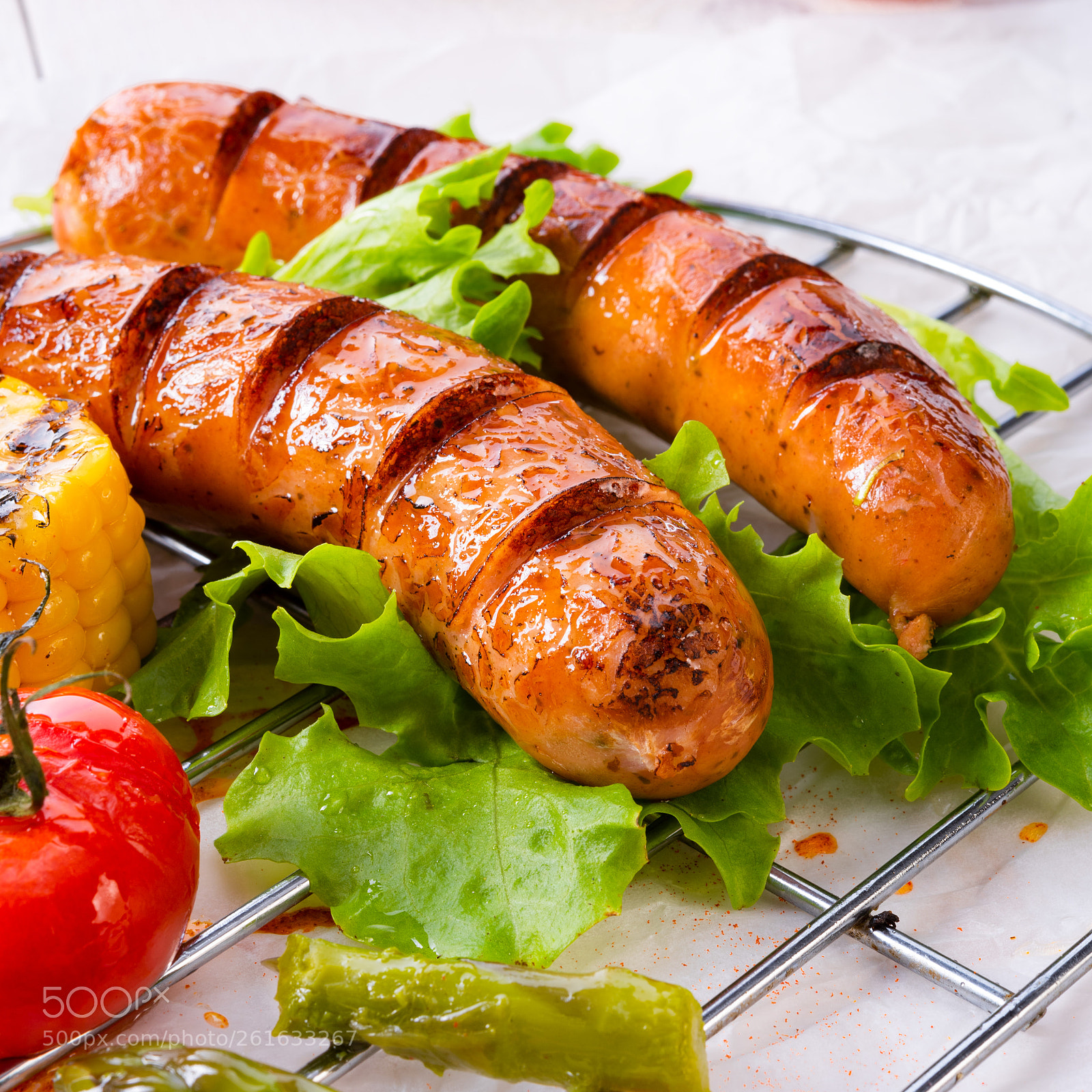 Nikon D810 sample photo. Grilled tasty krakauer sausage photography