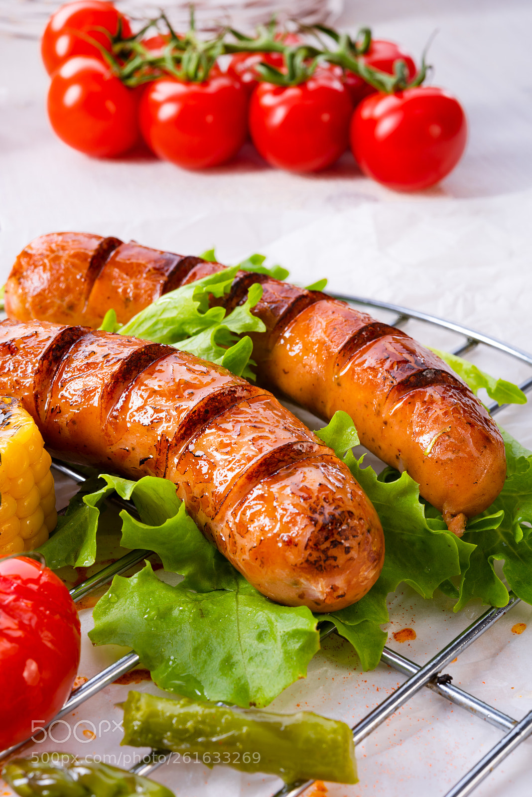 Nikon D810 sample photo. Grilled tasty krakauer sausage photography