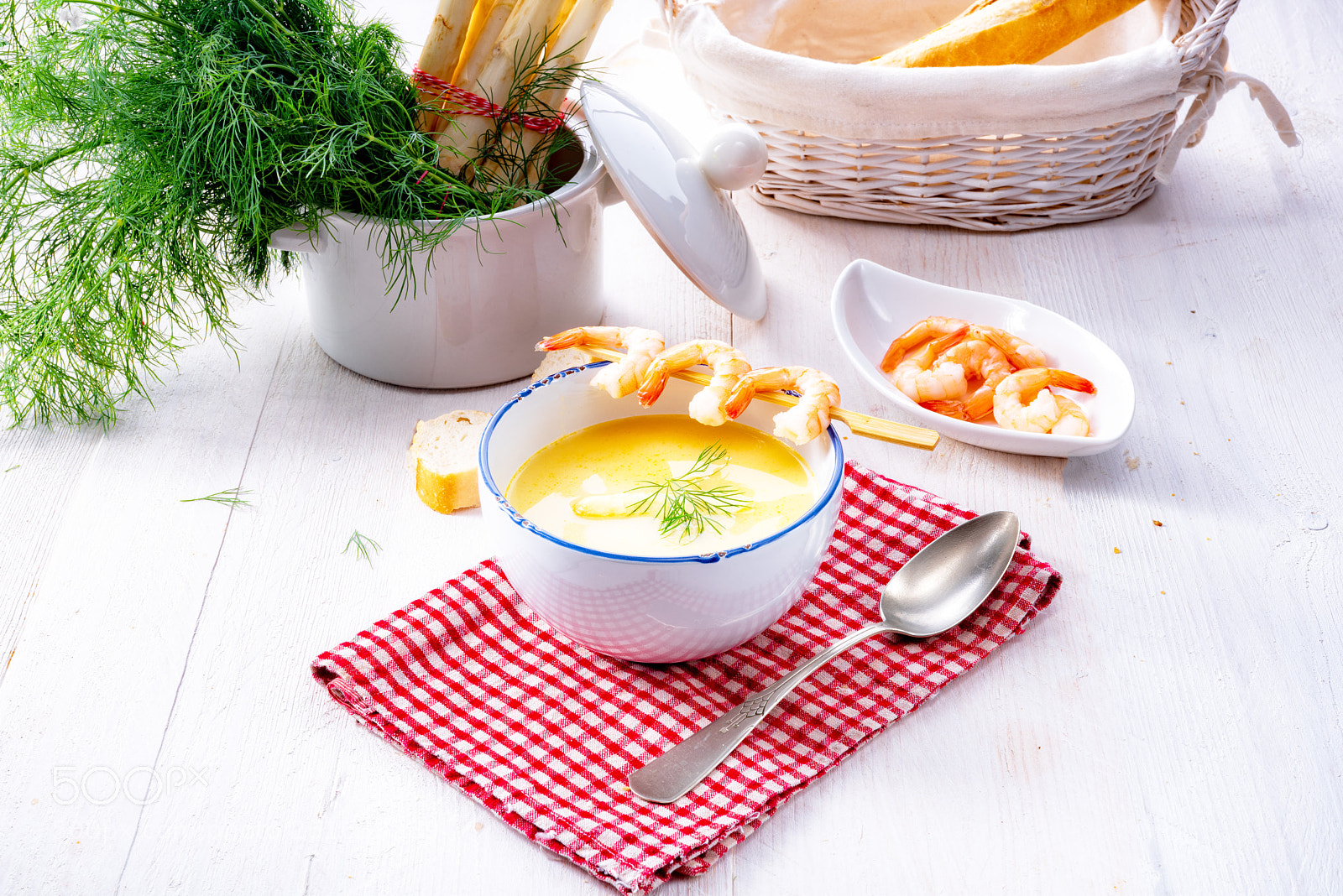 Nikon D810 sample photo. Rustic asparagus soup with photography