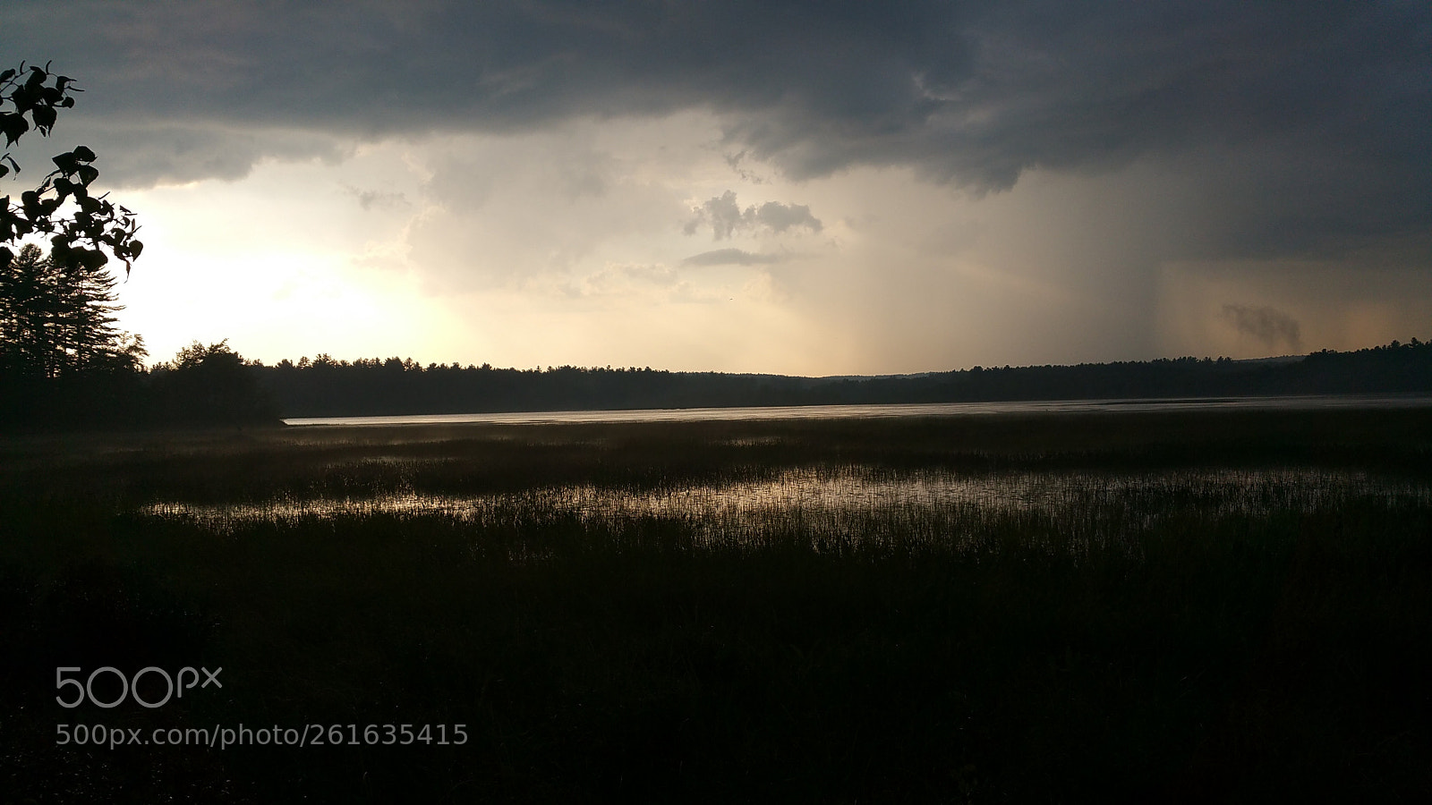 Samsung Galaxy Note4 sample photo. Sundown over lake photography