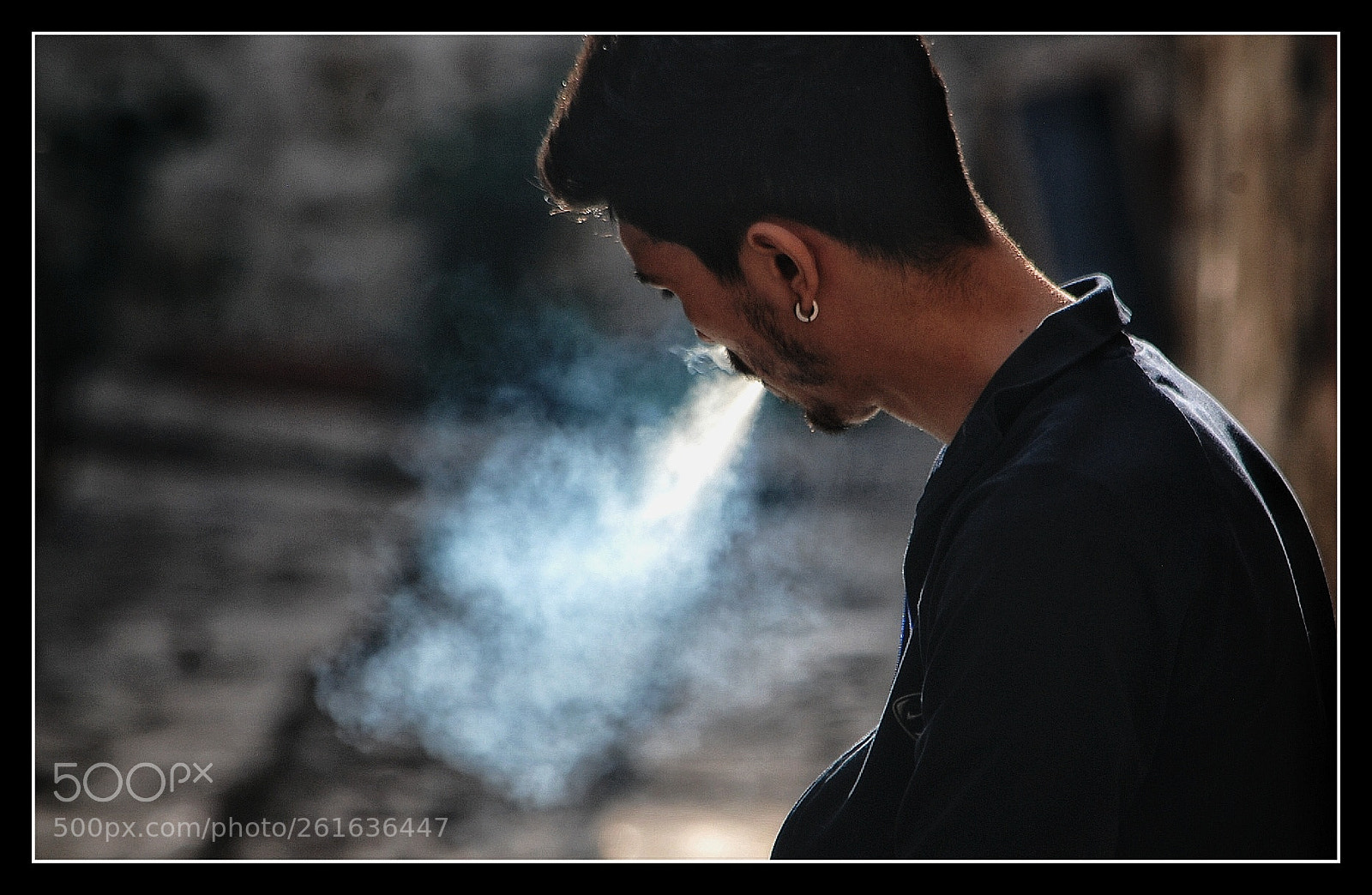 Nikon D80 sample photo. Steet smoke photography