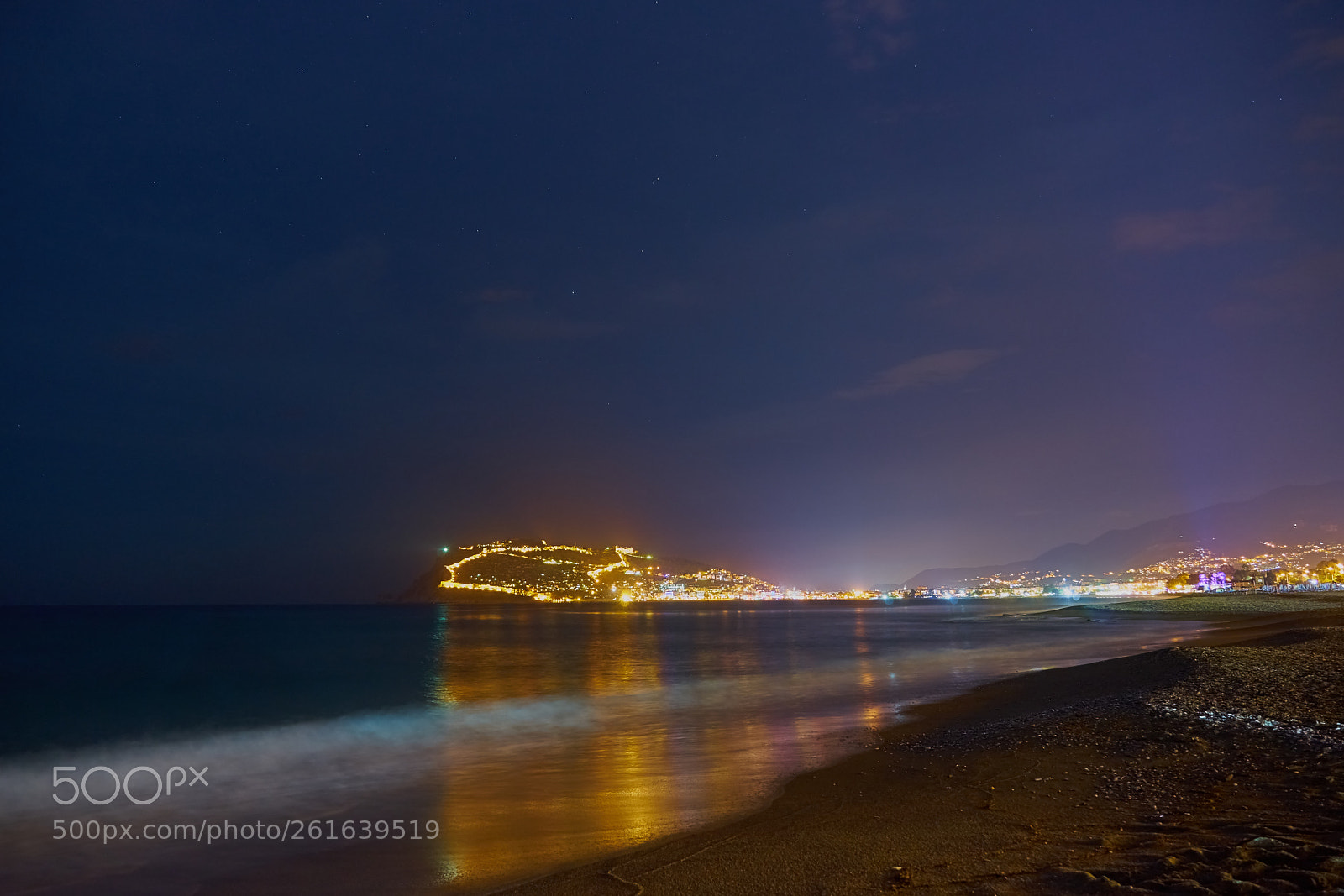 Sony a7 sample photo. Alanya at night photography
