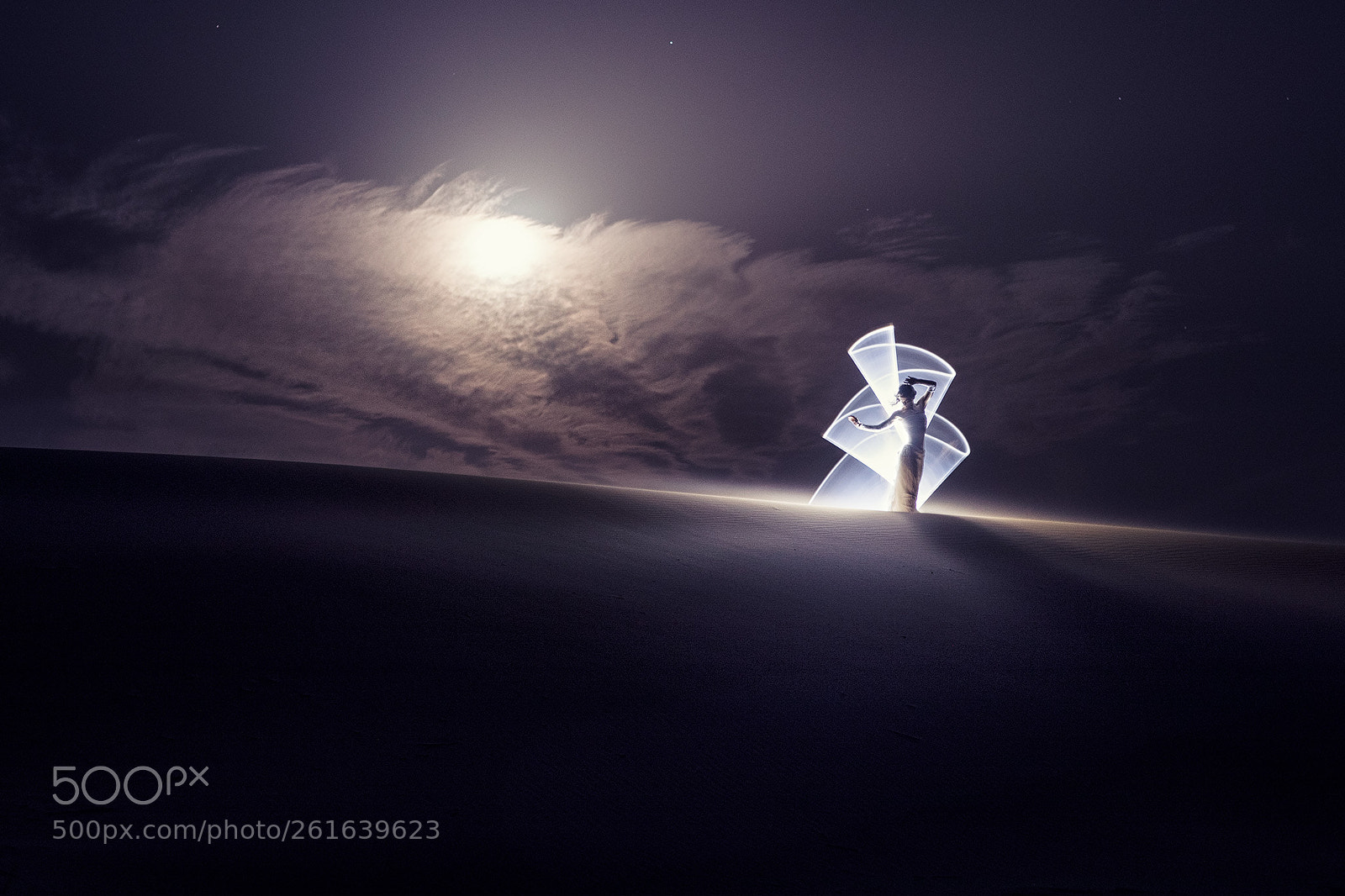 Canon EOS-1D X Mark II sample photo. Sand storm light-painting photography