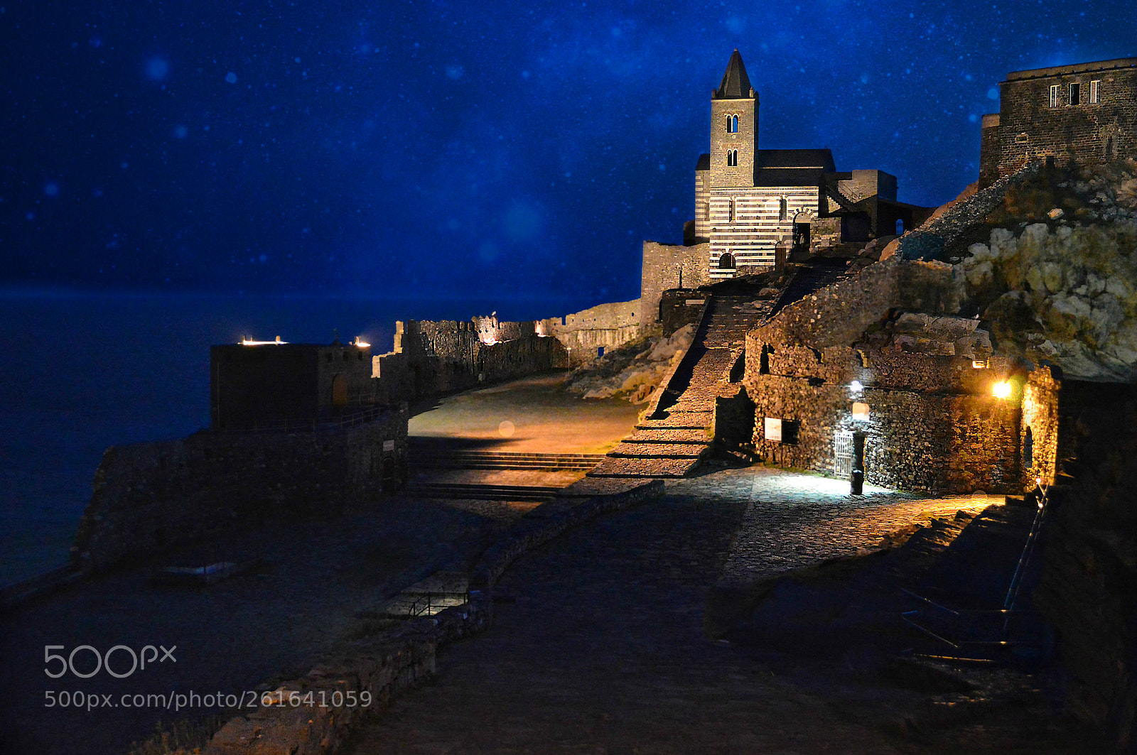 Nikon D3200 sample photo. Starry night in portovenere photography