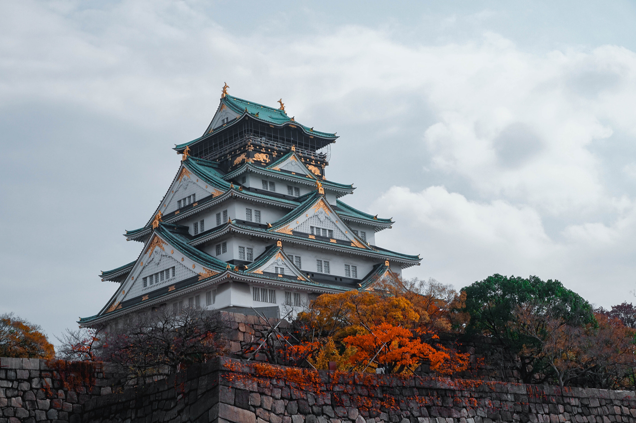 Sony Alpha a5000 (ILCE 5000) sample photo. Osaka castle photography