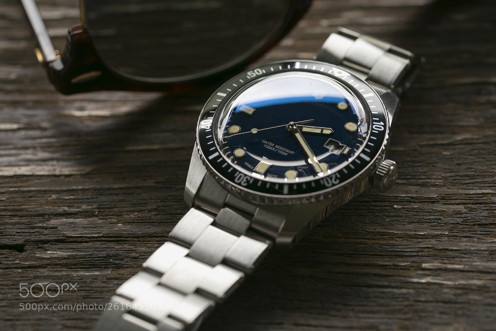 Canon EOS 6D sample photo. Diver's watch photography