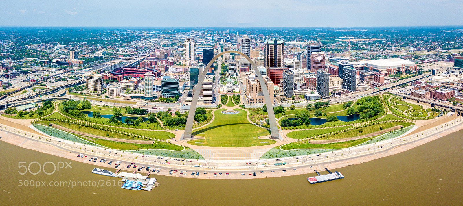 DJI FC220 sample photo. Gateway arch national park photography