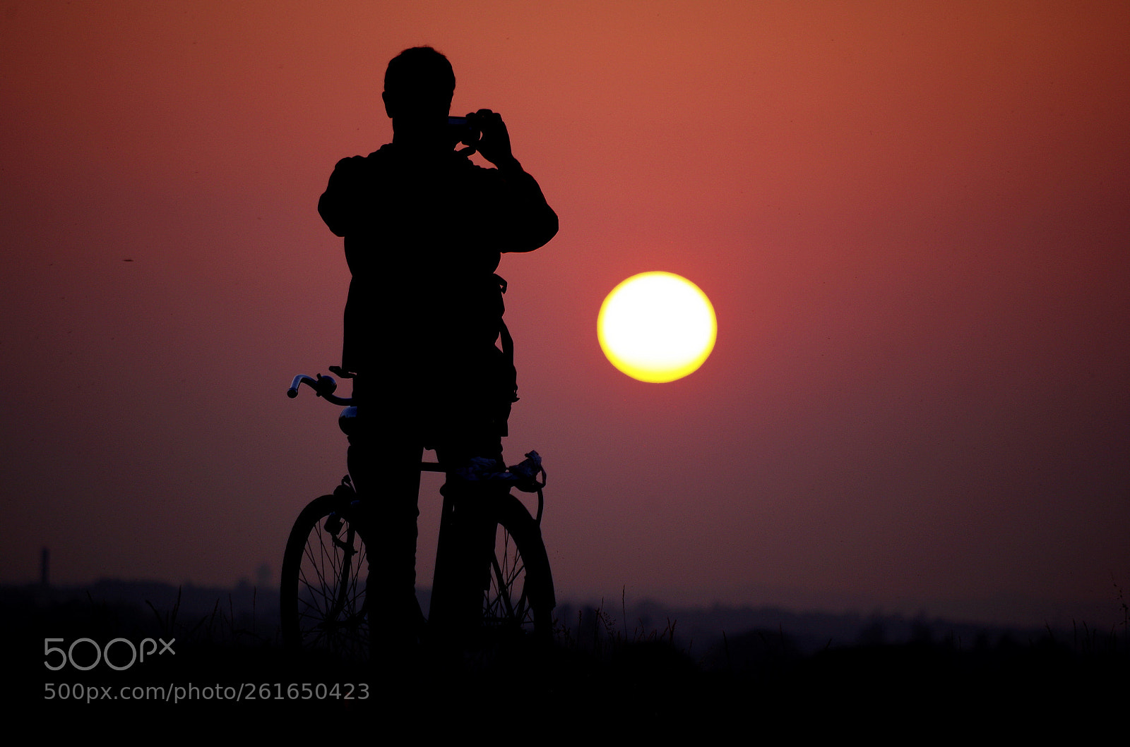 Pentax K-50 sample photo. Sunset over munich photography