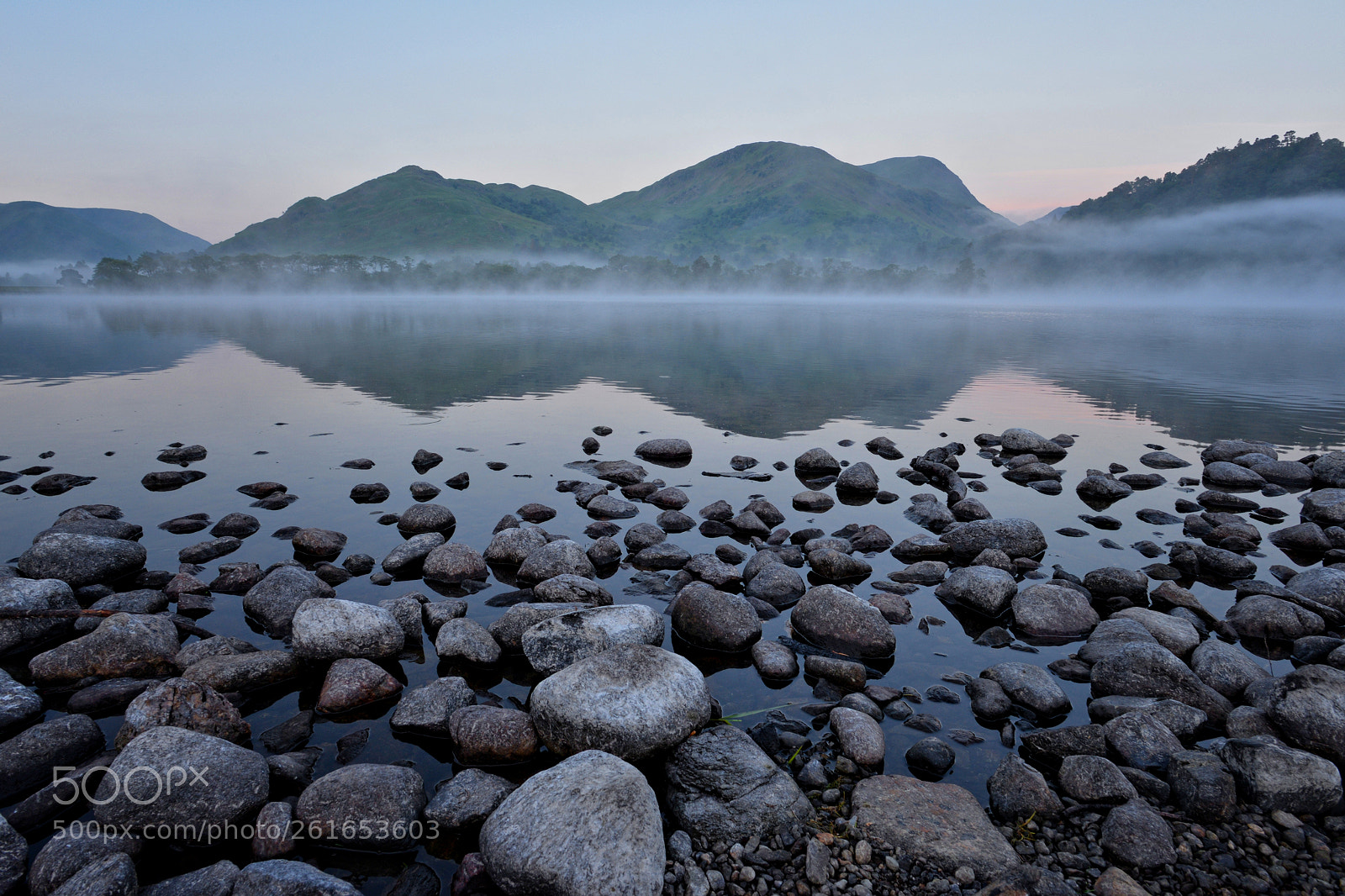 Nikon D610 sample photo. Morning mist on ullswater photography