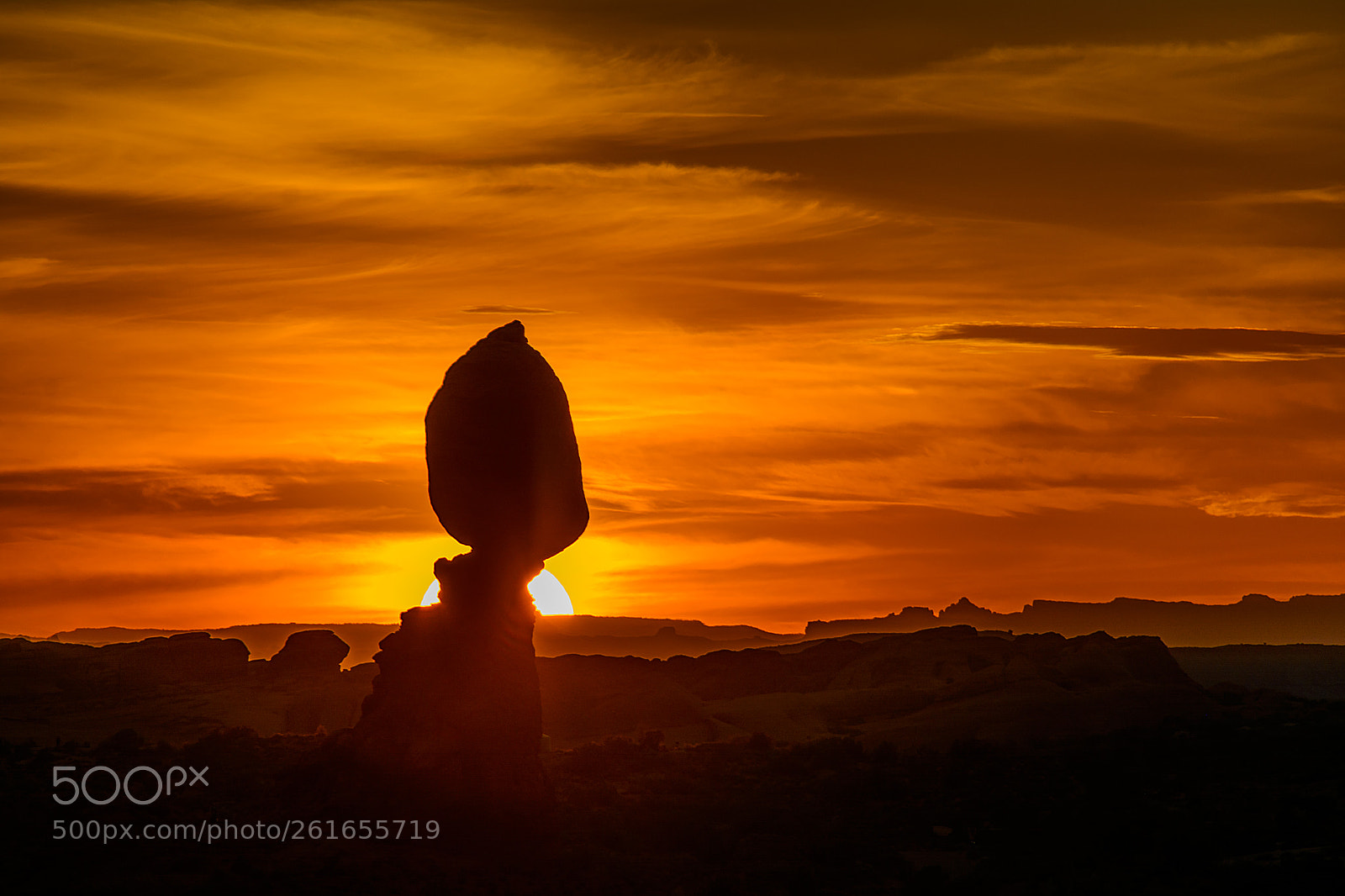 Nikon D7100 sample photo. Balanced rock at sunset photography