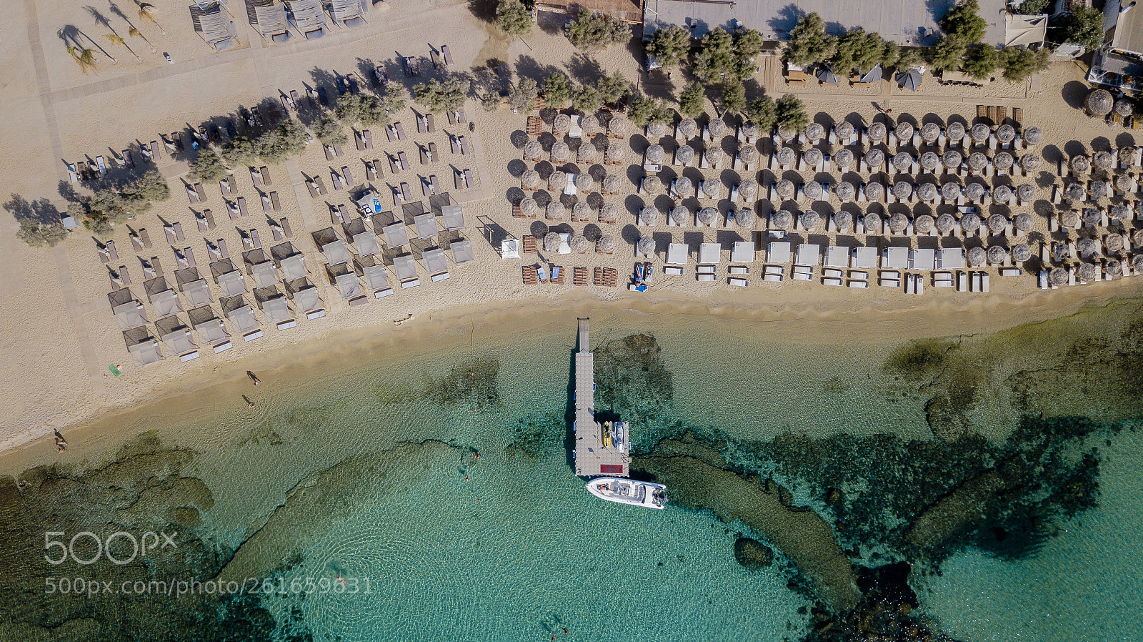 DJI FC220 sample photo. Paraga beach, mykonos photography