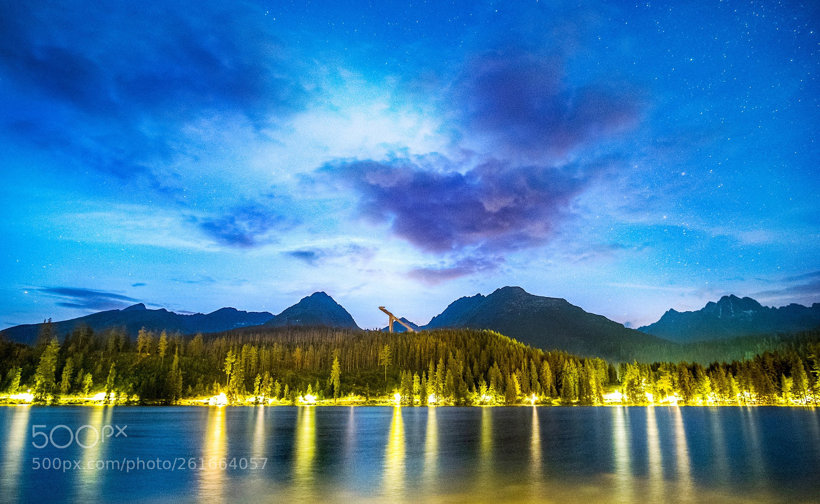 Fujifilm X-T20 sample photo. Night lake photography