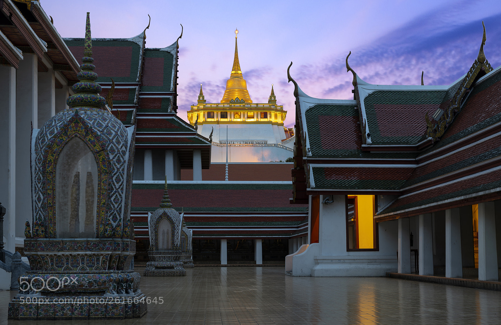 Nikon D850 sample photo. Golden mount temple wat photography