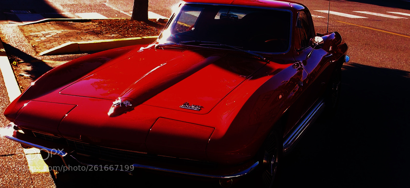 Fujifilm FinePix AX660 sample photo. Corvette red photography