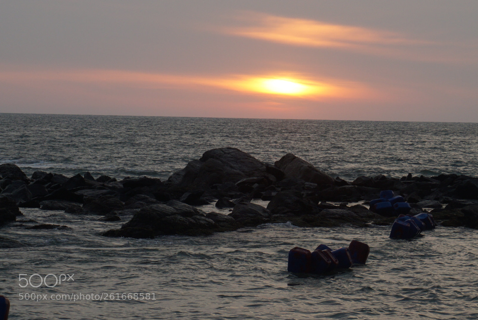 Sony a5100 sample photo. Sunset at kanyakumari photography