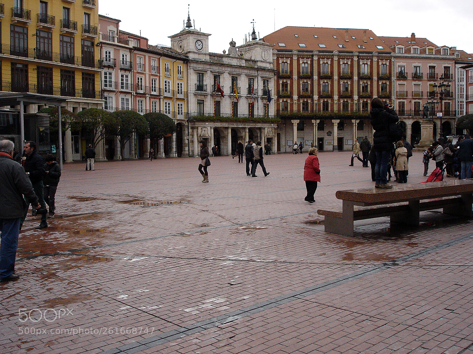 Sony DSC-P100 sample photo. Burgos plaza mayor photography