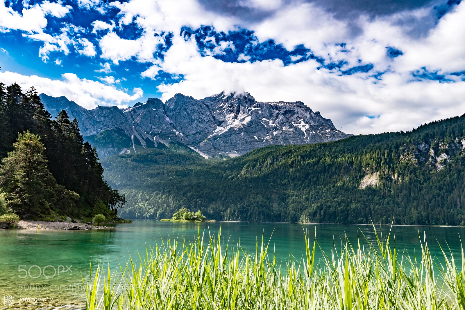 Nikon D750 sample photo. Eibsee and zugspitze photography