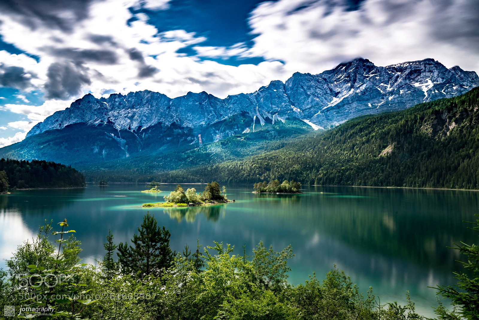 Nikon D750 sample photo. Eibsee and zugspitze, nd1000 photography