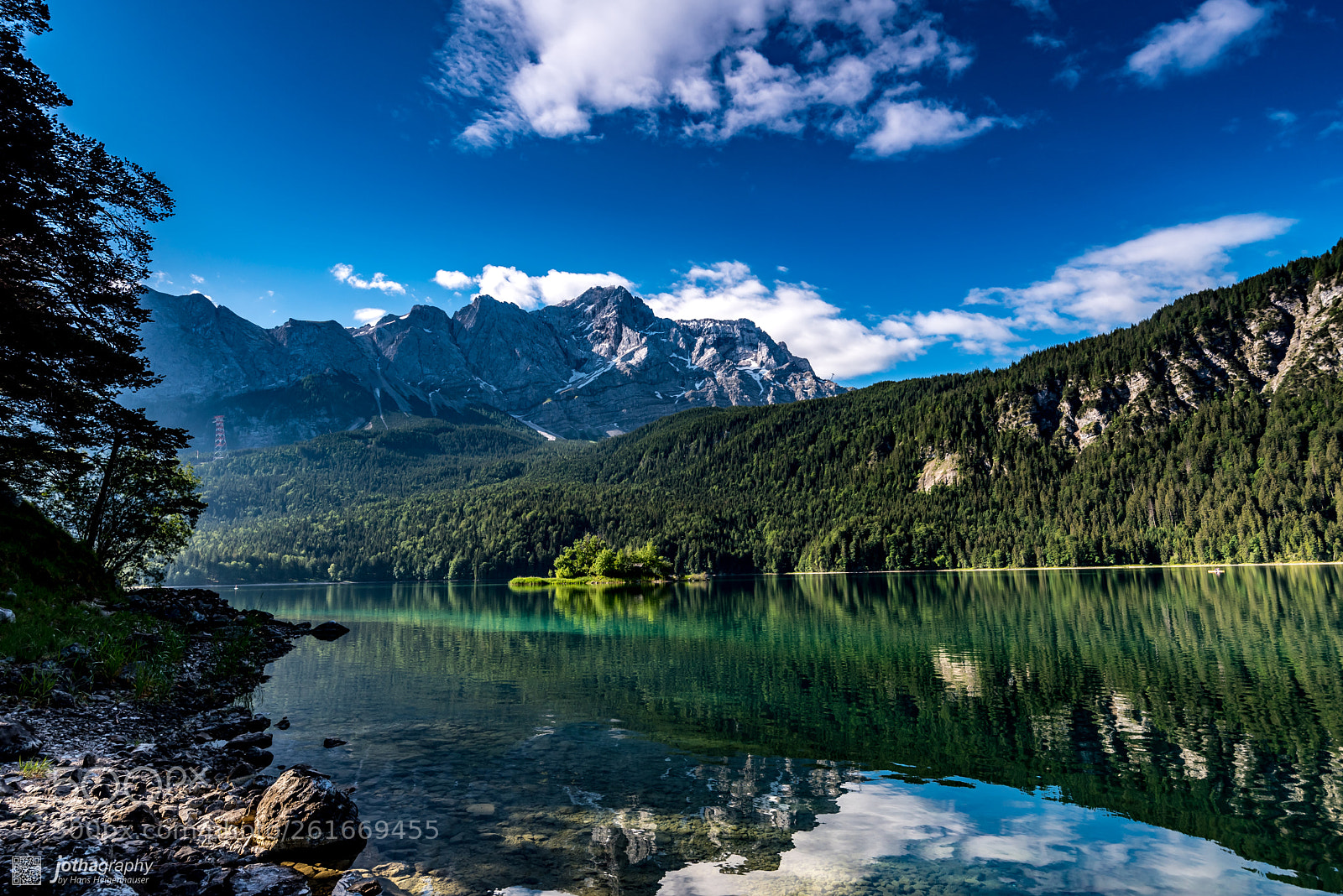 Nikon D750 sample photo. Eibsee and zugspitze photography