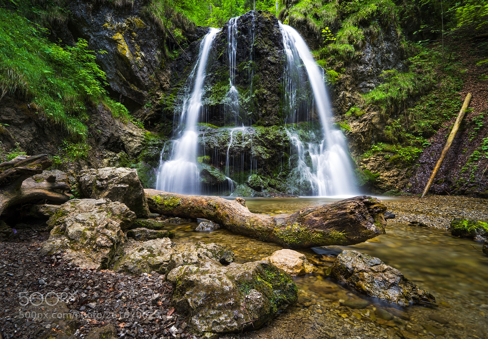 Sony a7 II sample photo. Josefstal waterfall photography