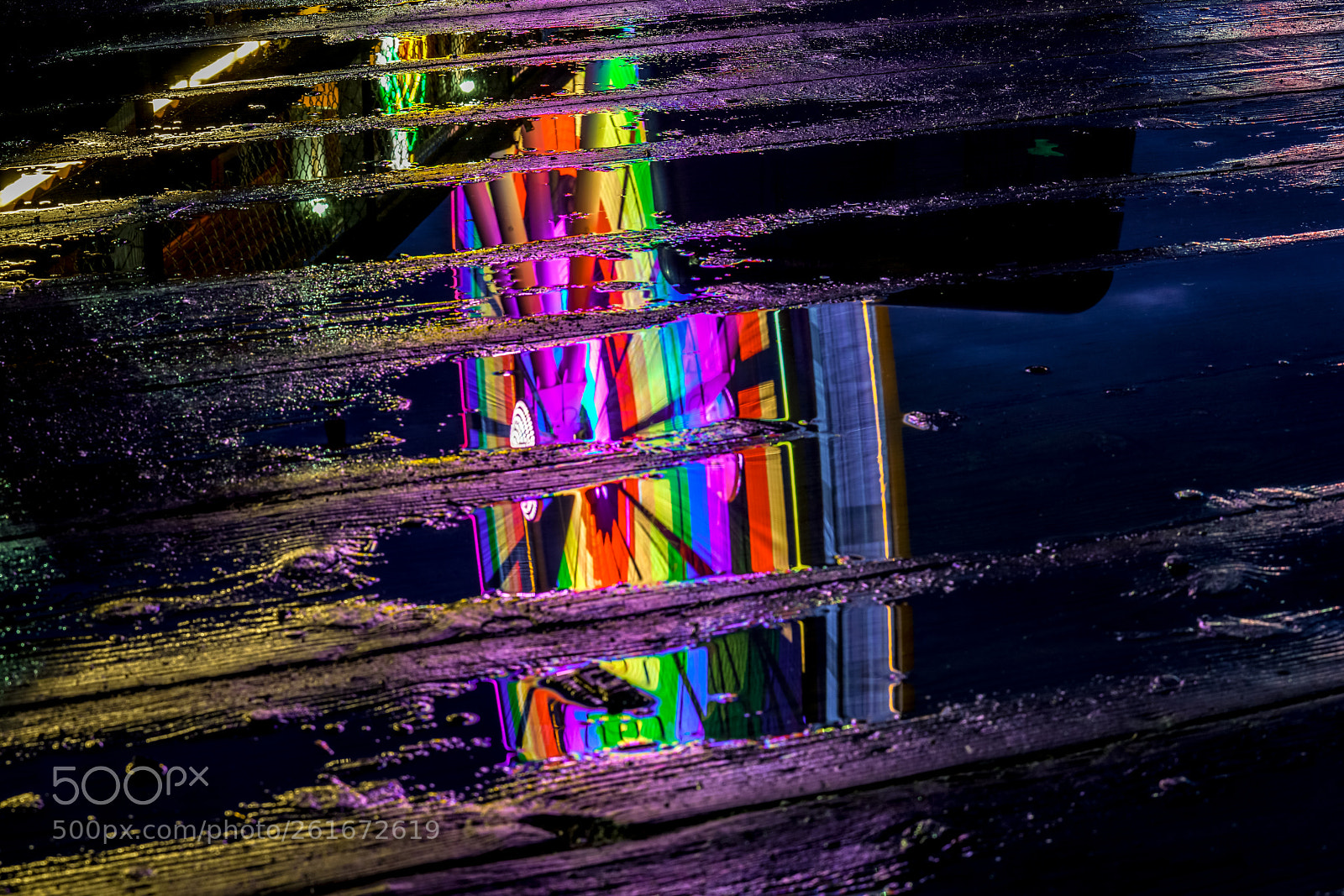 Sony a7R II sample photo. 6/9/18- wheel pier reflection photography