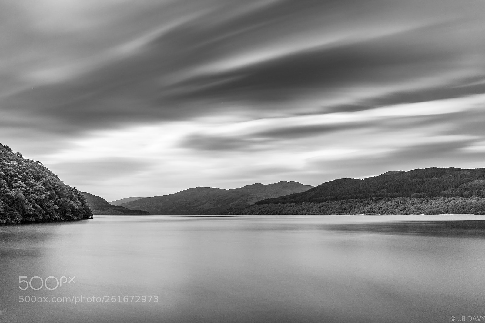 Olympus OM-D E-M5 II sample photo. Loch lomond b&w photography