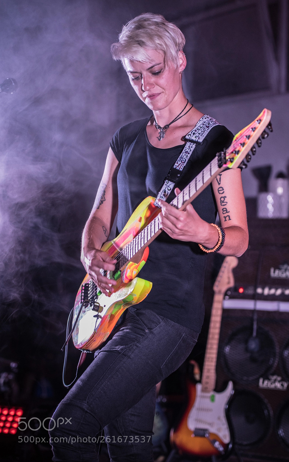 Pentax K-1 sample photo. Guitar girl photography