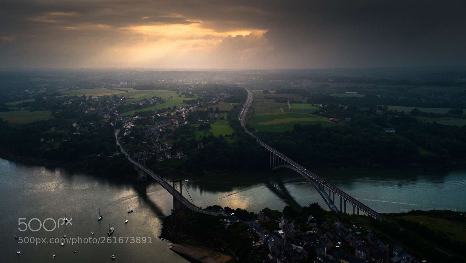 DJI FC6310 sample photo. Breach in the clouds photography