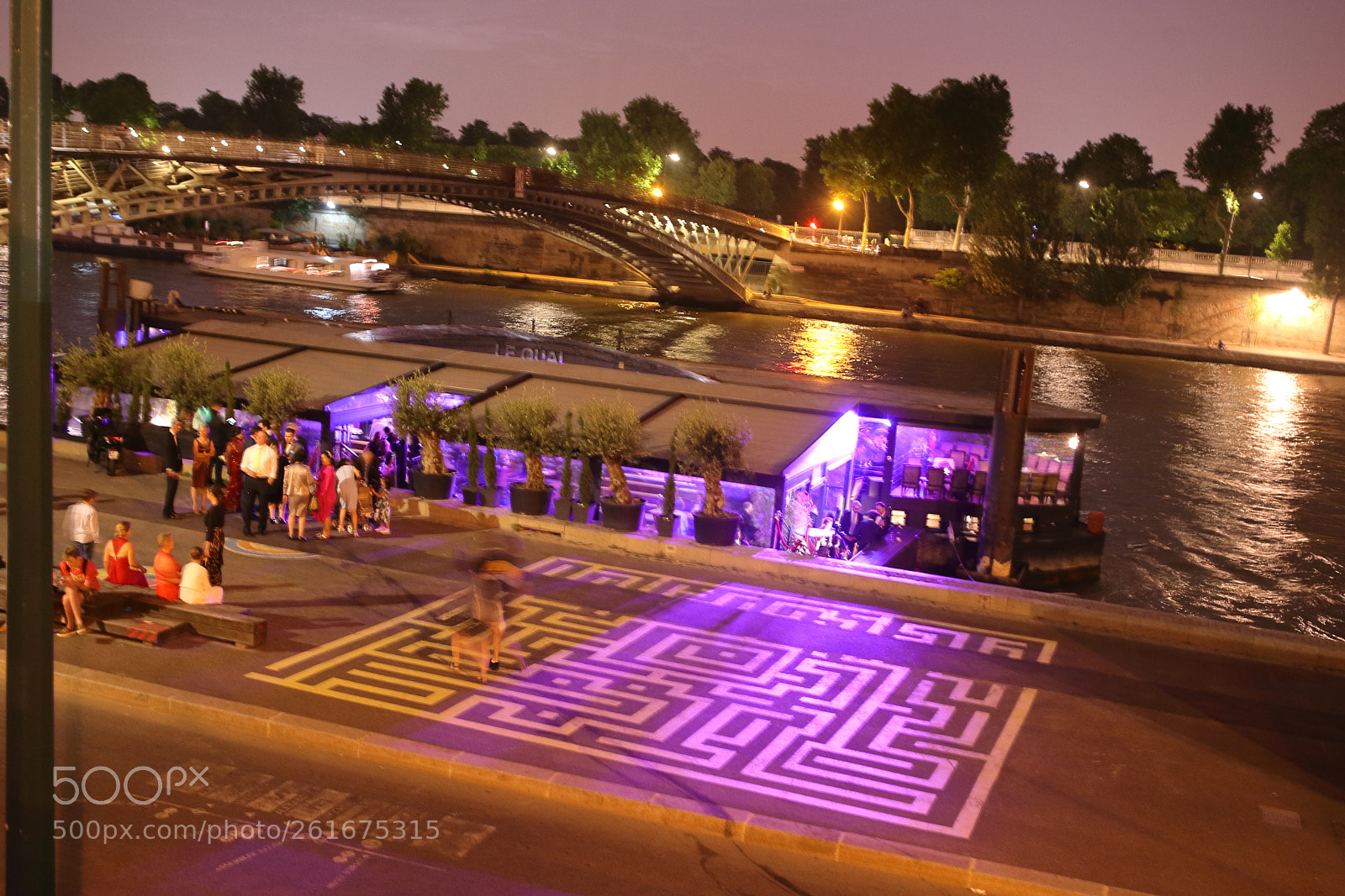 Canon EOS 5D sample photo. Péniche violette photography