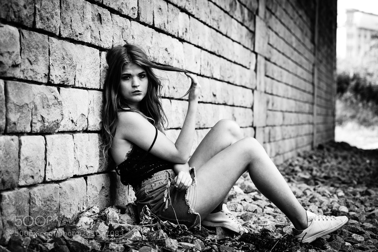 Nikon D750 sample photo. An urbex girl under photography