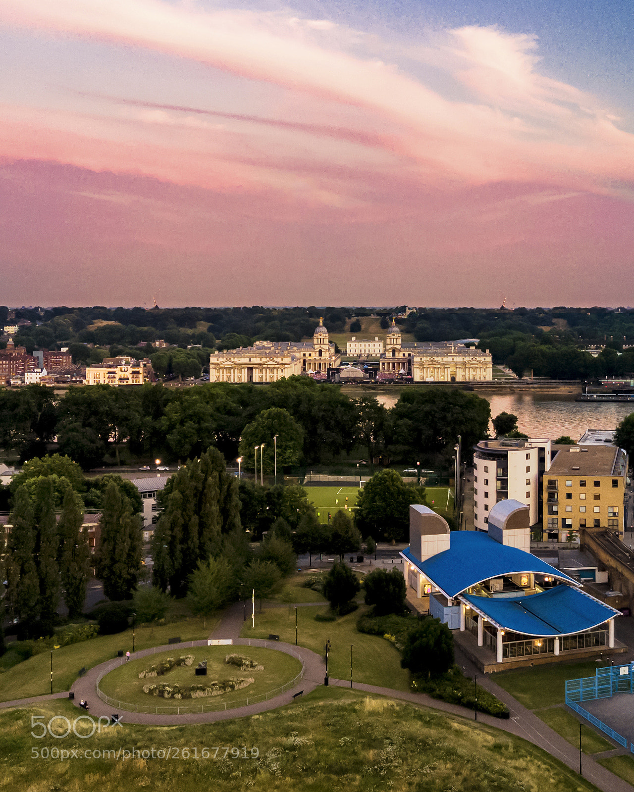DJI FC220 sample photo. Over the park photography