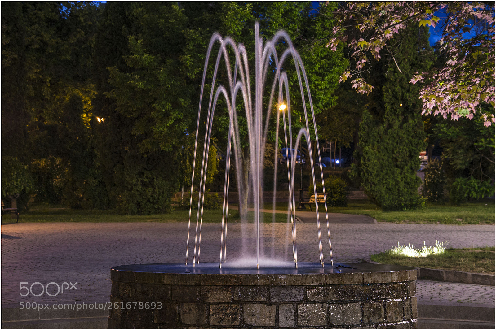Nikon D3100 sample photo. Fountain photography