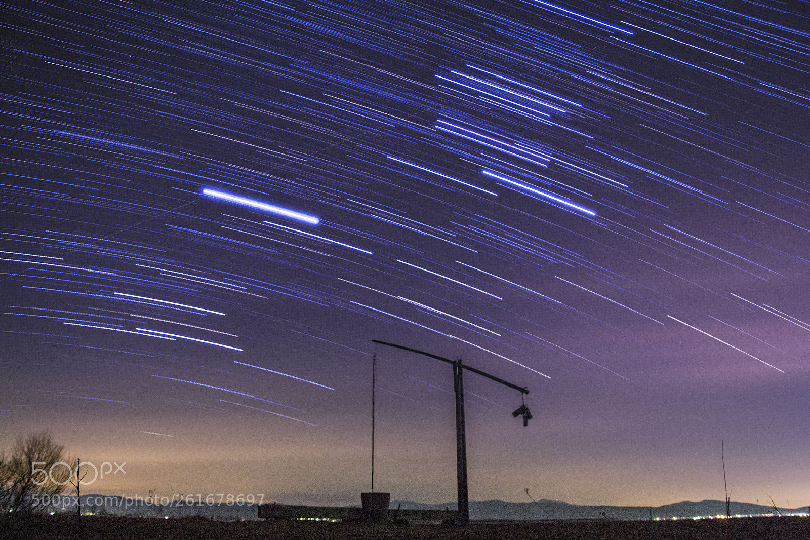 Nikon D3100 sample photo. Startrail & shadoof photography