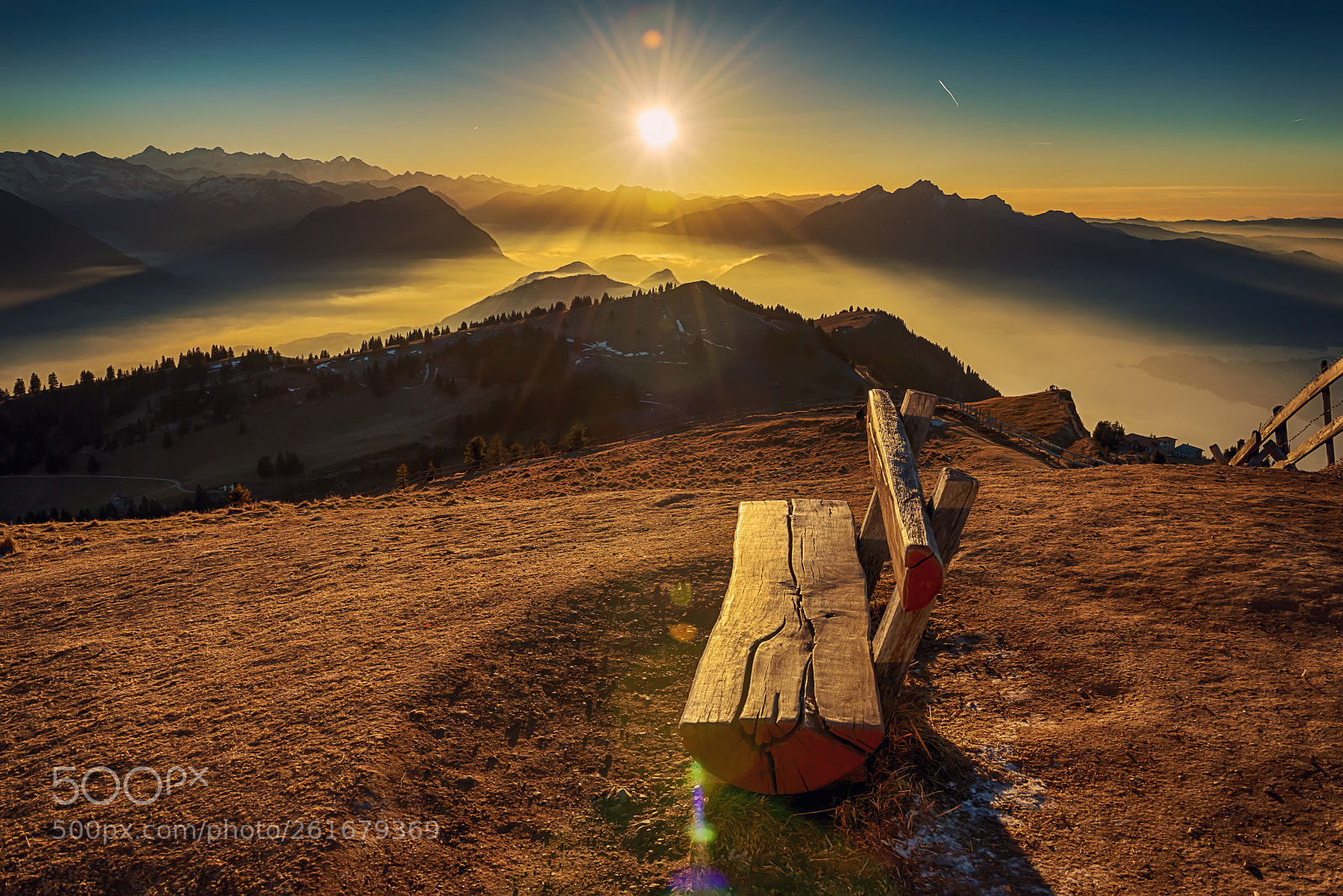 Nikon D810 sample photo. Bench and sunset on photography