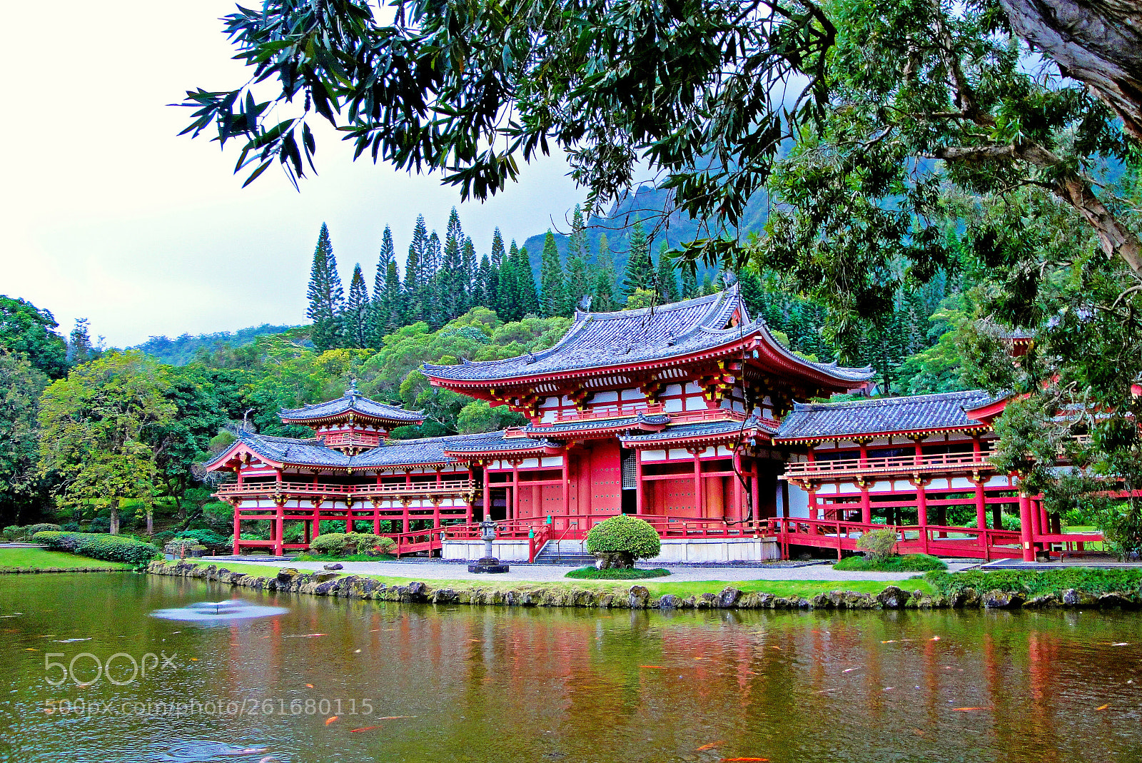 Sony Cyber-shot DSC-W290 sample photo. Byodo in temple oahu photography