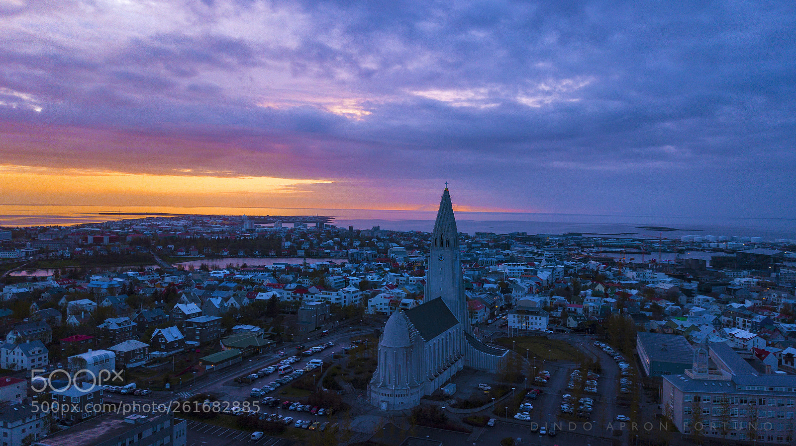 DJI FC220 sample photo. Reyjavik hallgrímskirkja photography
