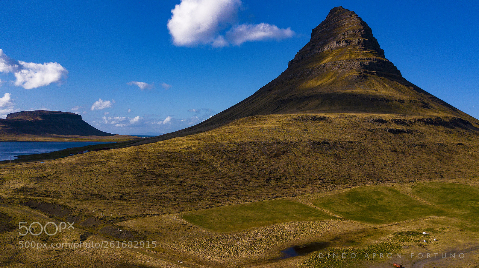 DJI FC220 sample photo. Kirkjufell photography