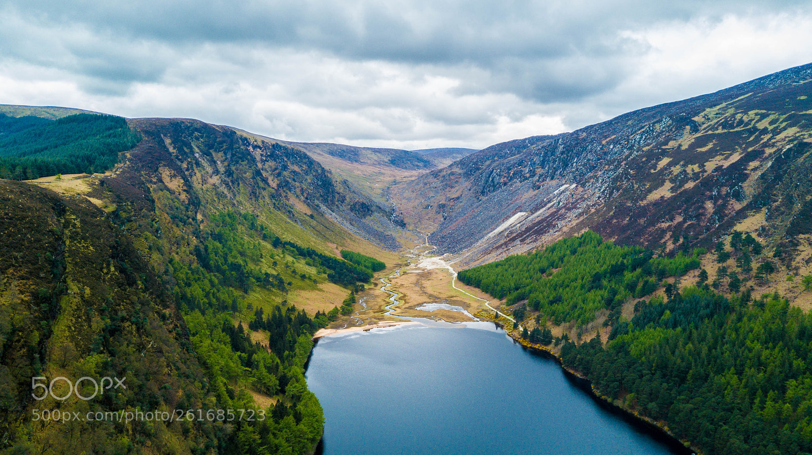 DJI FC220 sample photo. Glendalough's ascent photography