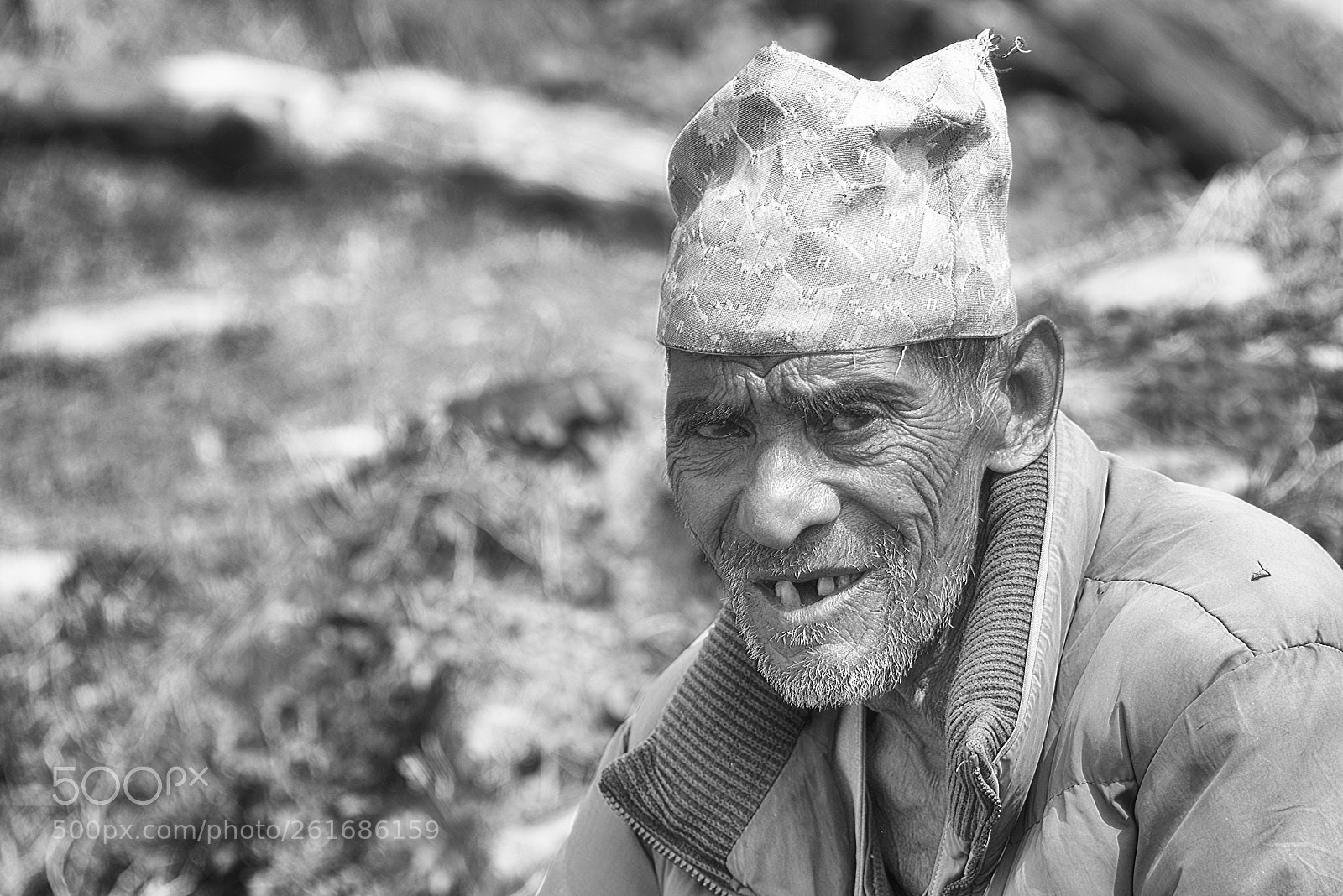 Nikon D750 sample photo. Nepali old man photography