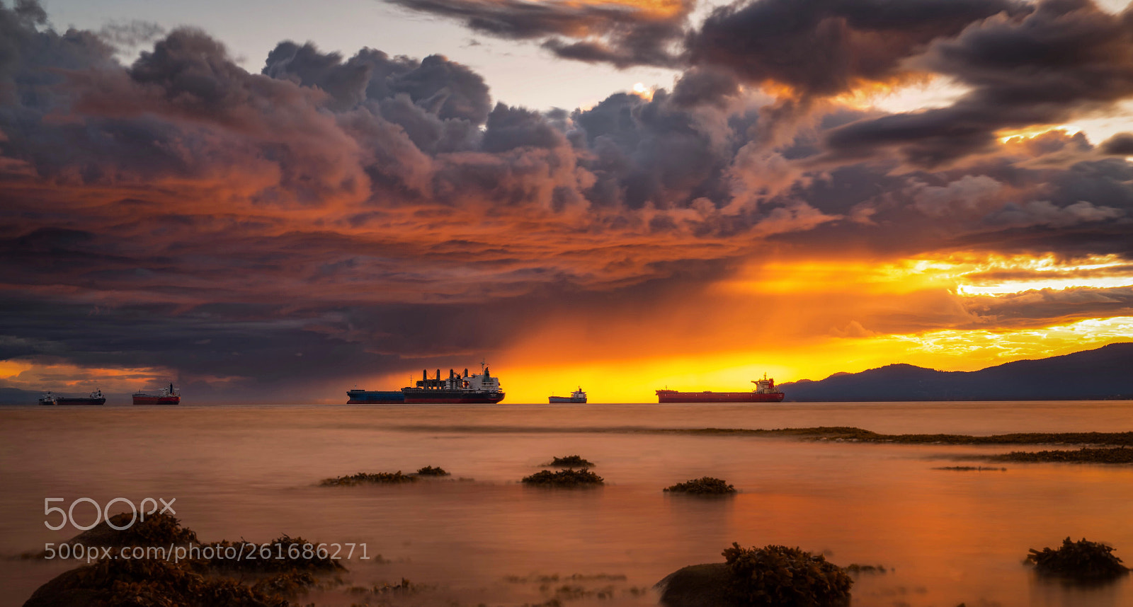 Sony a7R III sample photo. Raining sunset photography