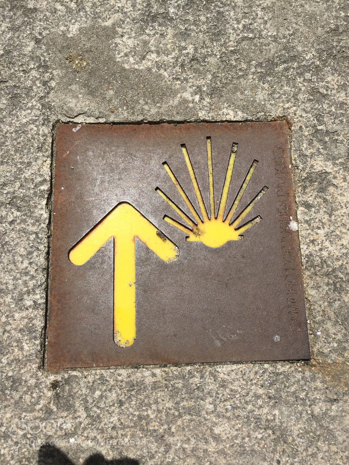 Apple iPhone 6 Plus sample photo. Portugal: camino sign photography