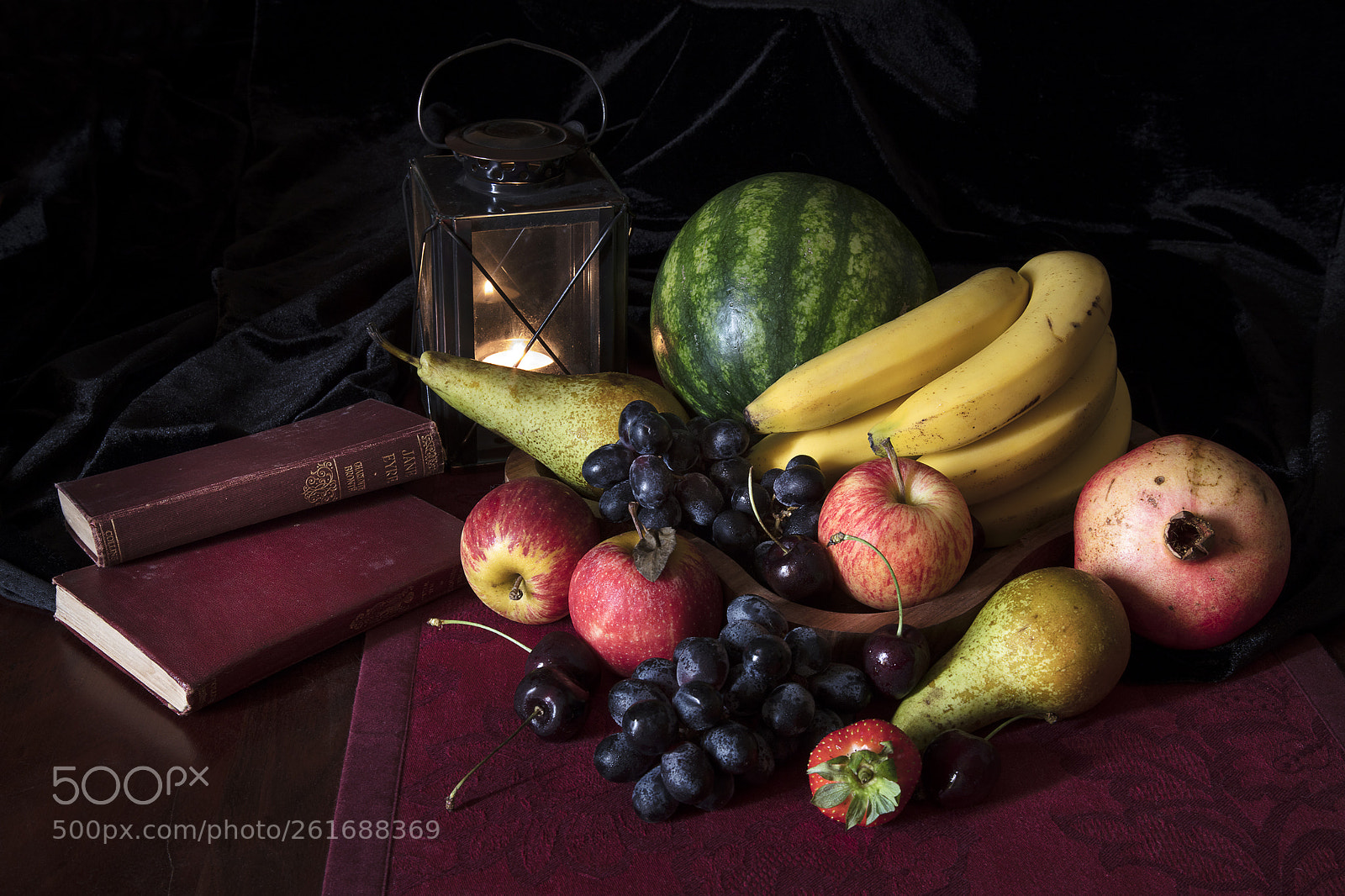 Canon EOS 5DS R sample photo. Study of fruit & books photography