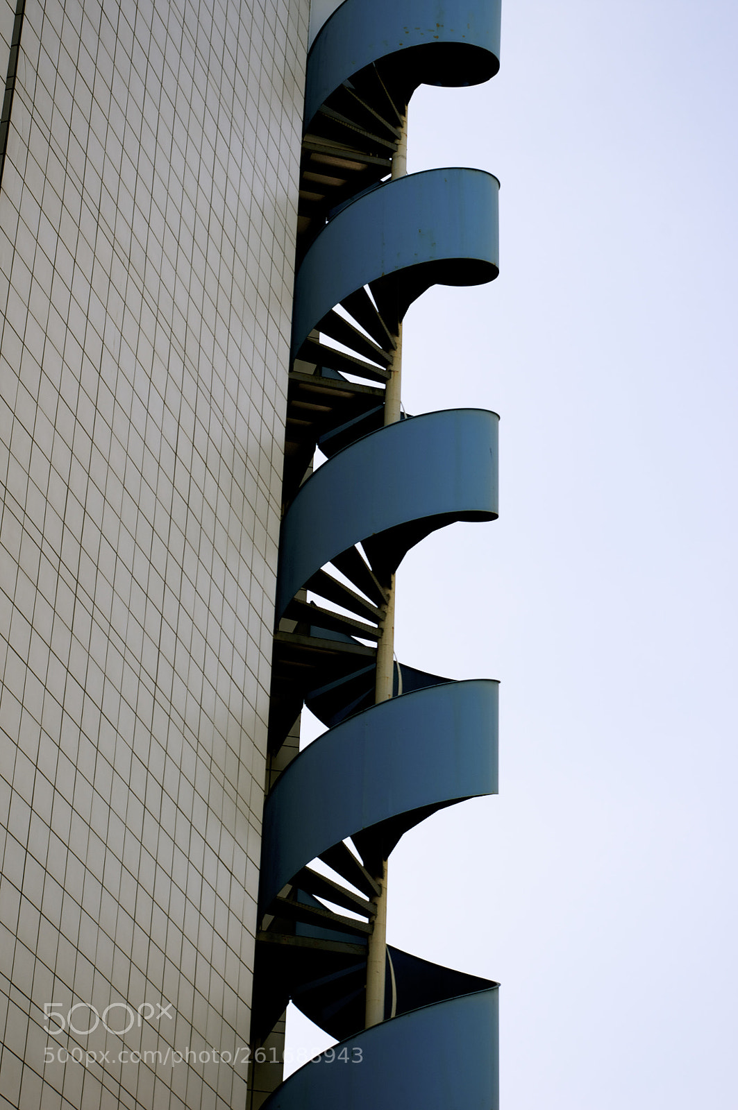 Pentax K-r sample photo. Blue stair photography
