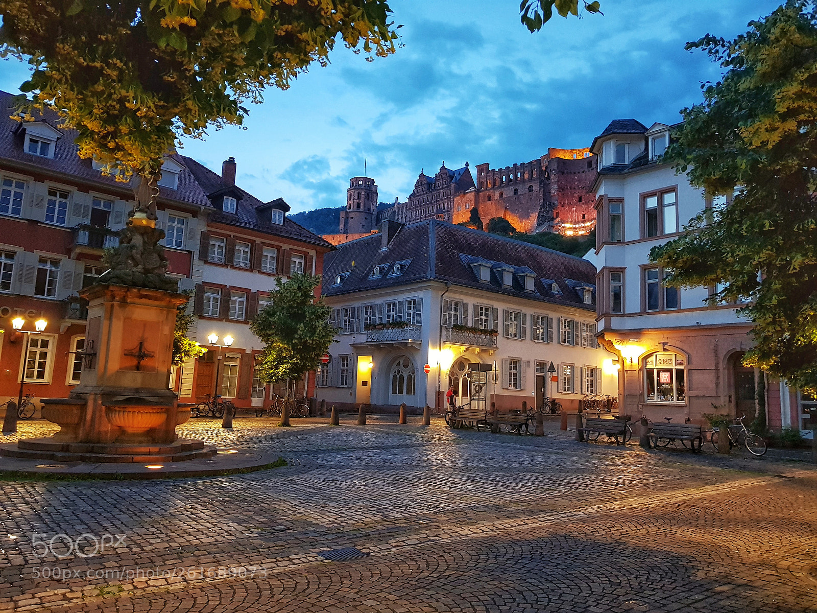Samsung Galaxy S8+ sample photo. Heidelberg tonight photography