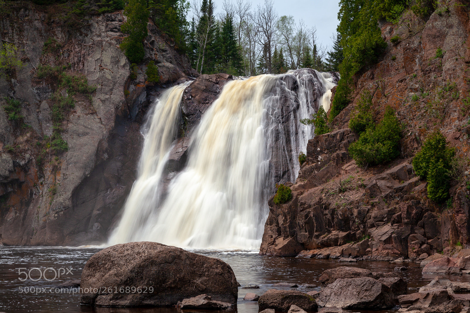 Canon EOS 5D Mark II sample photo. High falls, tettegouche state photography