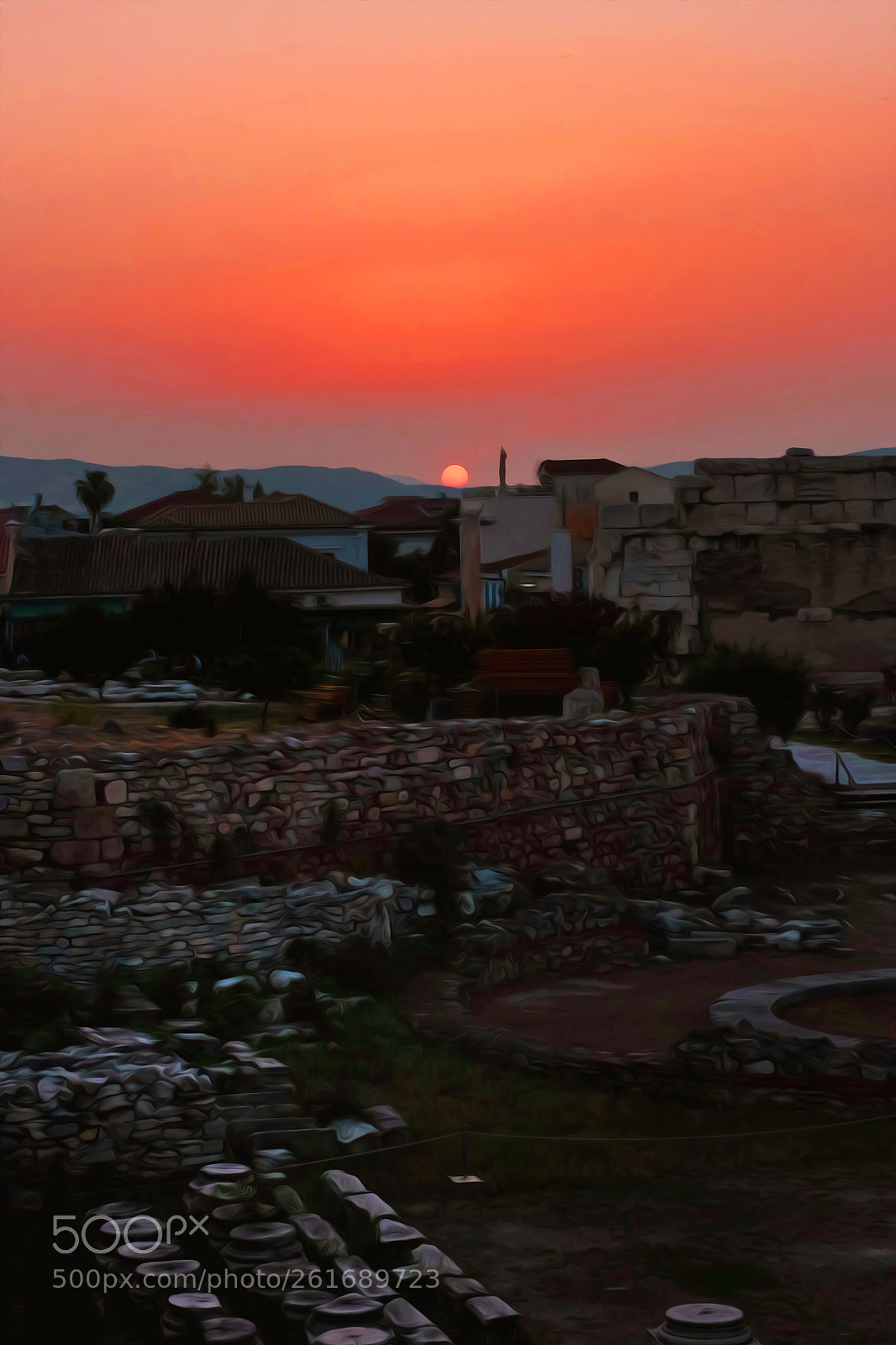 Fujifilm X-T10 sample photo. Sunset in athens photography