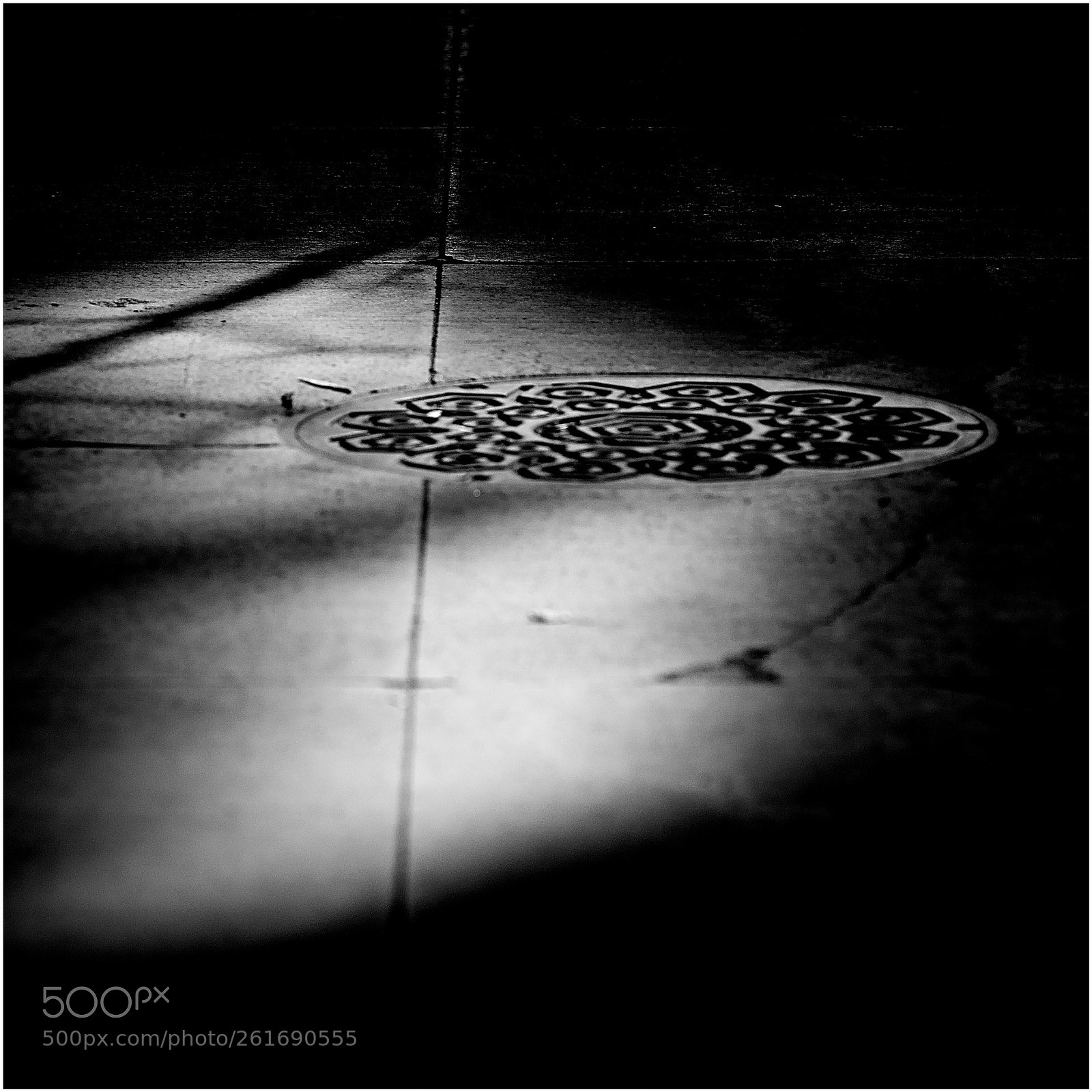 Nikon AF-Nikkor 80-200mm F2.8D ED sample photo. Manhole cover photography