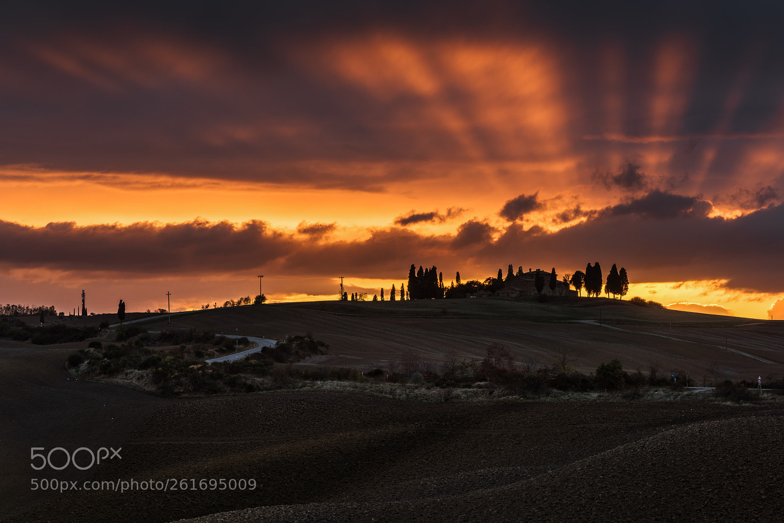 Nikon D810 sample photo. Sunset in tuscany photography