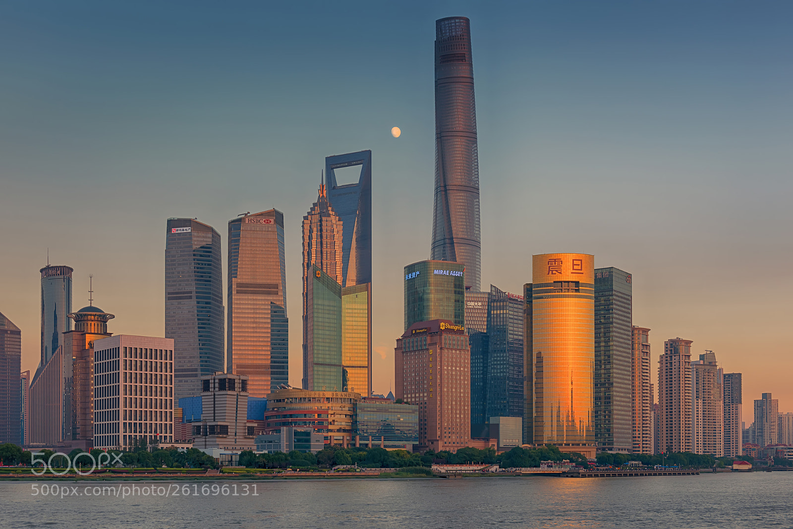 Nikon D810 sample photo. Shanghai skyline in sunset photography