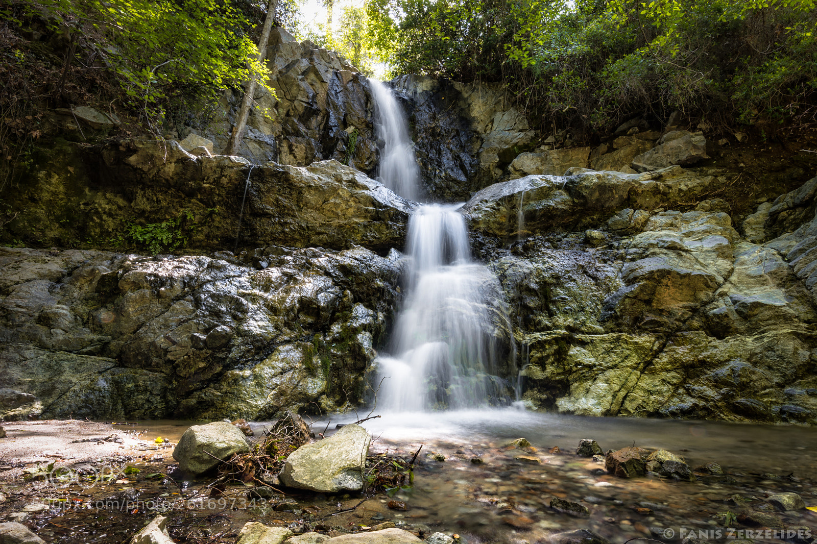 Nikon D5200 sample photo. Mesa potamos waterfall photography